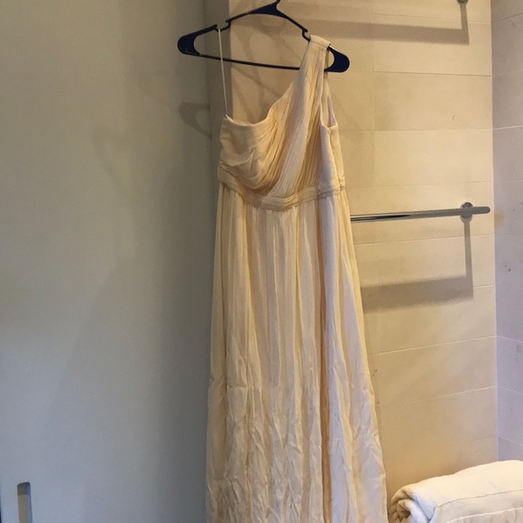 Beautiful silk J Crew one shoulder dress - Picture 1 of 3